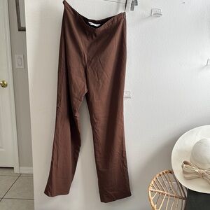 Katherine Kelly lined Wool Dress Pants Size 8 Brown
